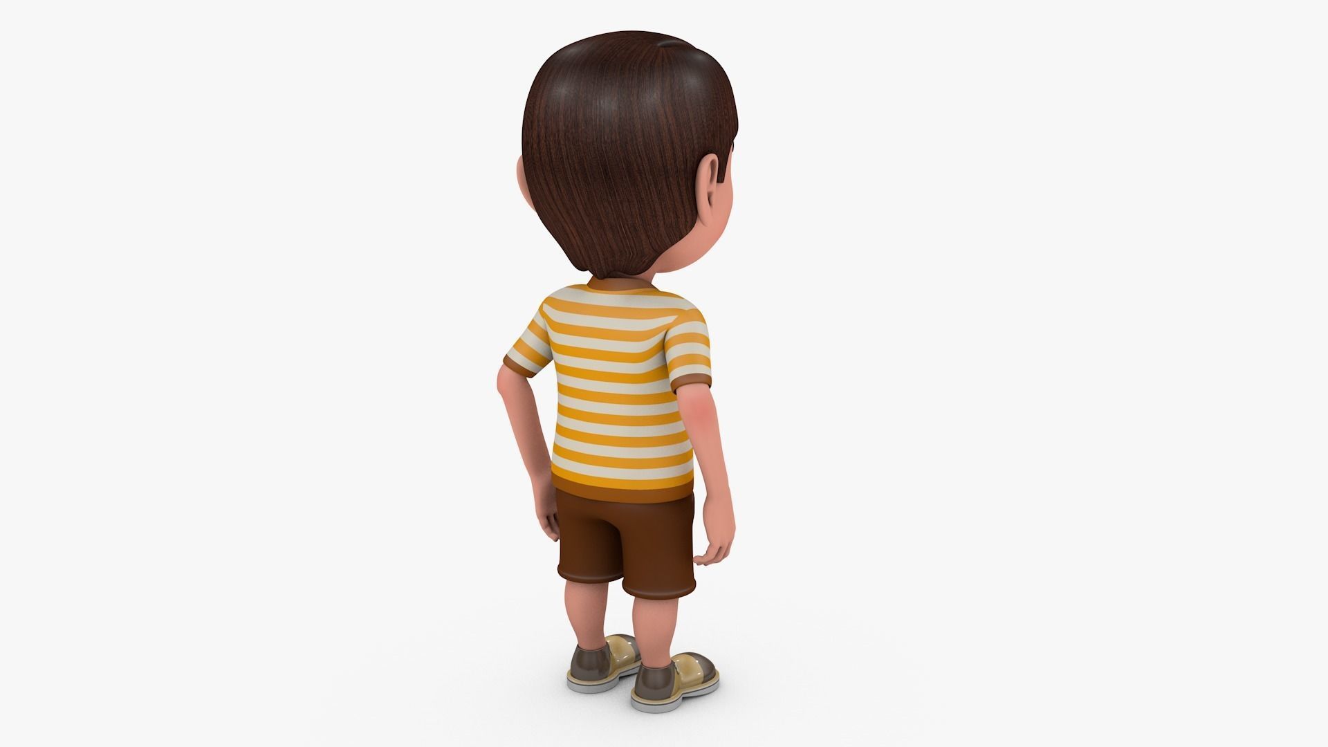 Boy Cartoon Rig 3D 3D model_10
