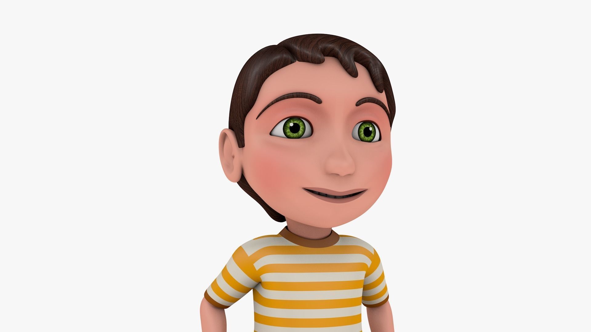 Boy Cartoon Rig 3D 3D model_11