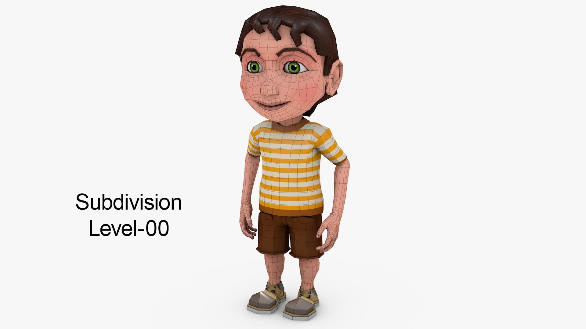 Boy Cartoon Rig 3D 3D model_2