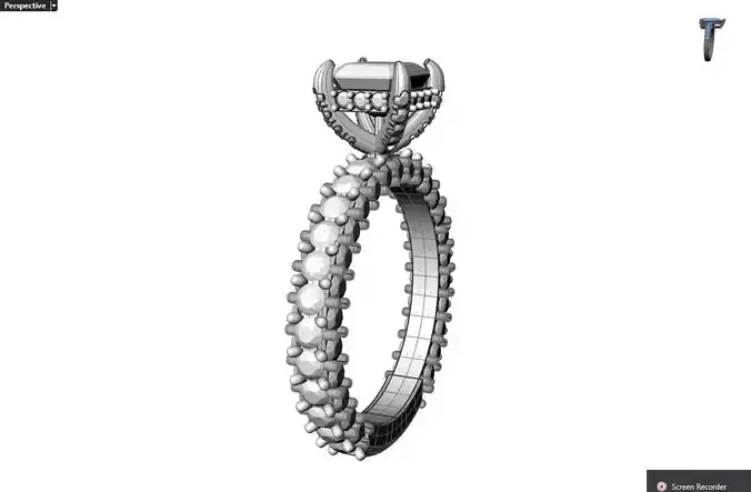 sepratable head solitaire ring in six sizes