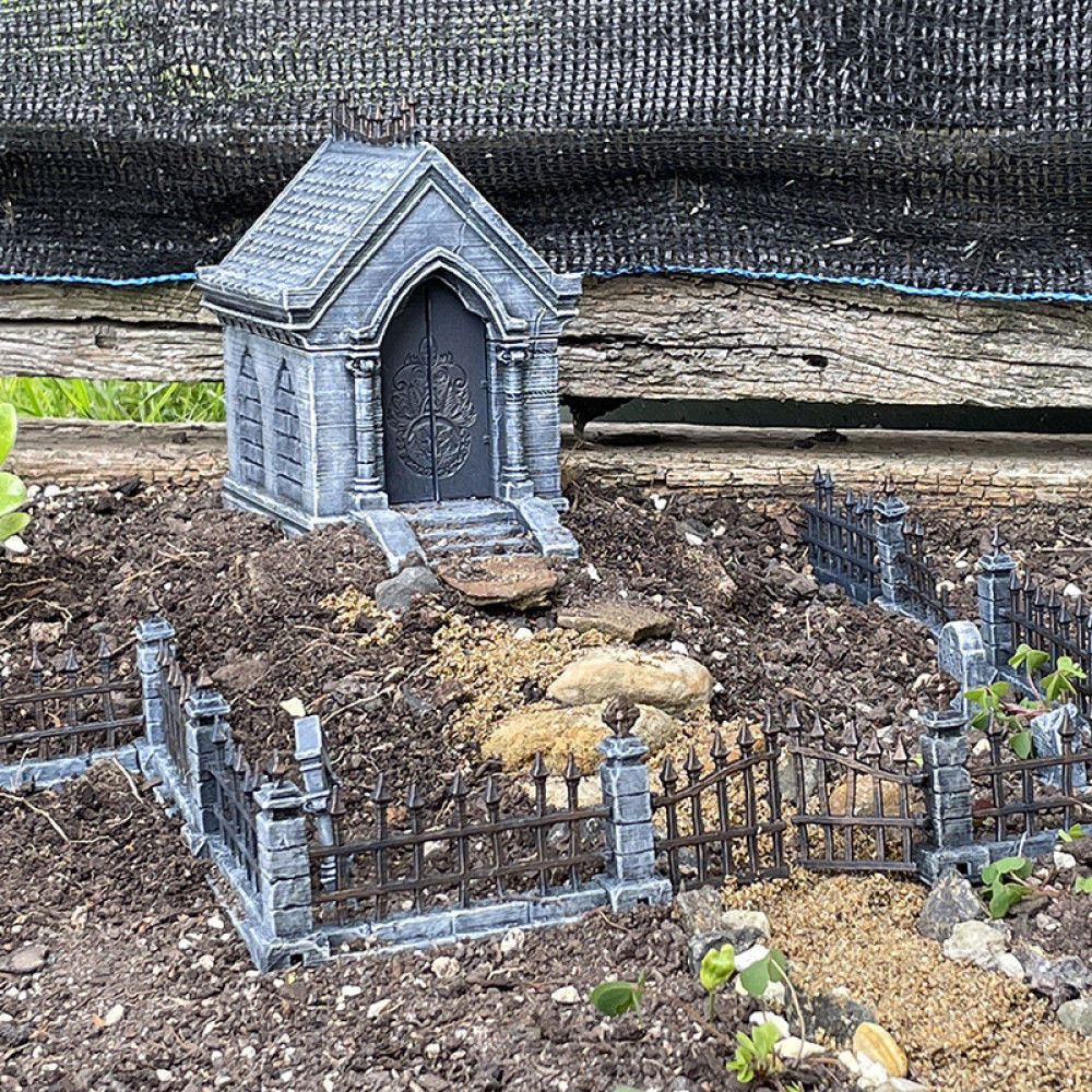 Modular Graveyard Fence 3D print model_2