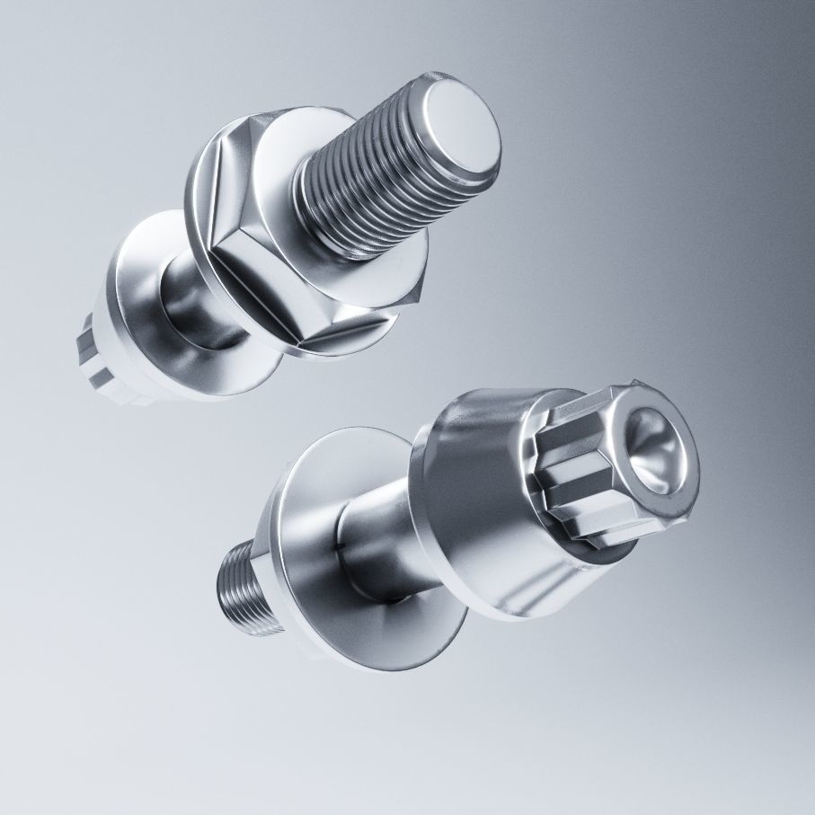 BBS E55 With Turbofan 3 PIECE WHEELS Low-poly 3D model_12