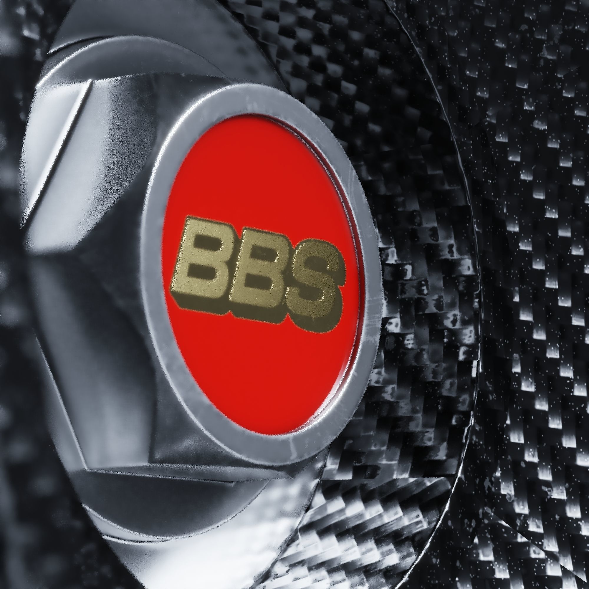 BBS E55 With Turbofan 3 PIECE WHEELS Low-poly 3D model_10