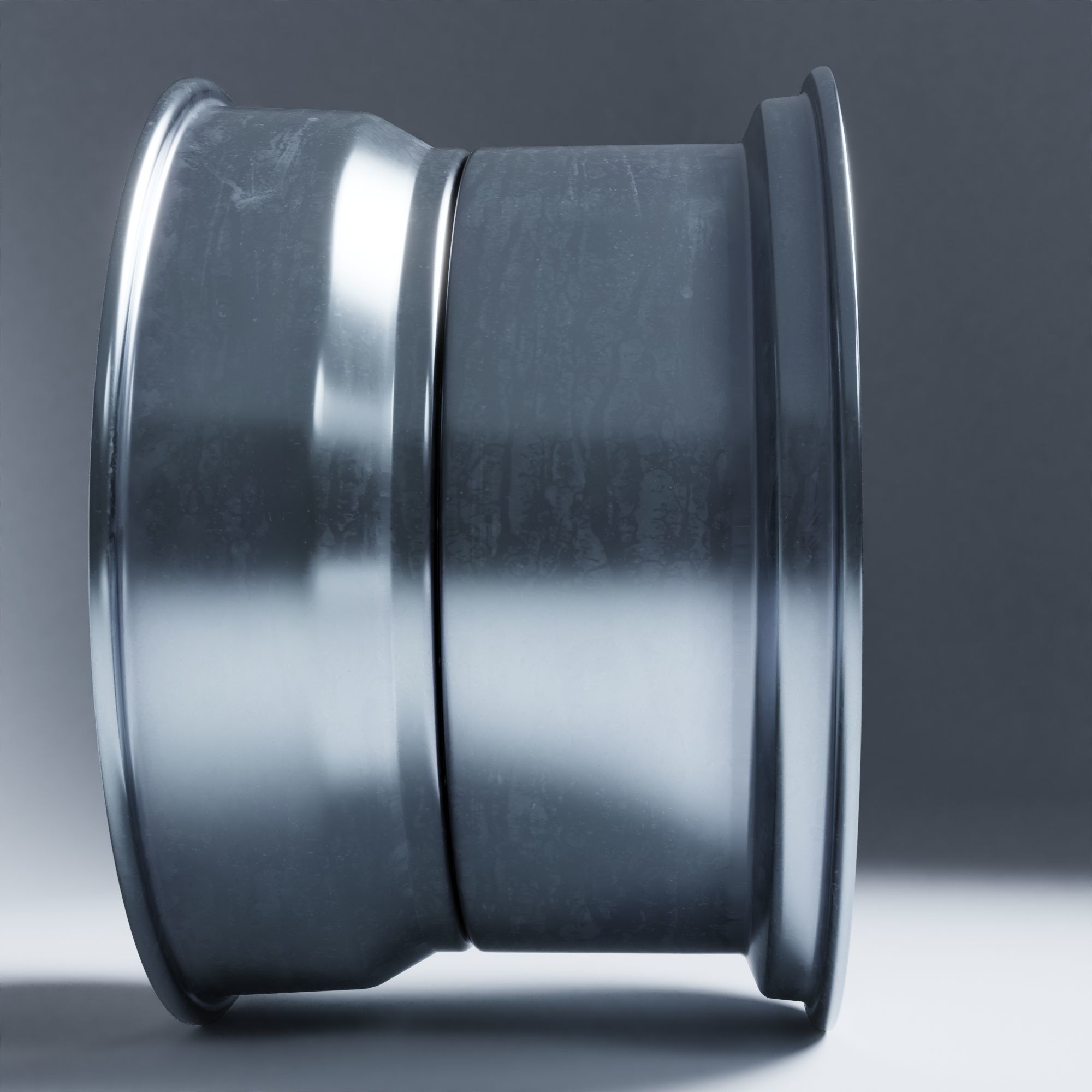 BBS E55 With Turbofan 3 PIECE WHEELS Low-poly 3D model_41