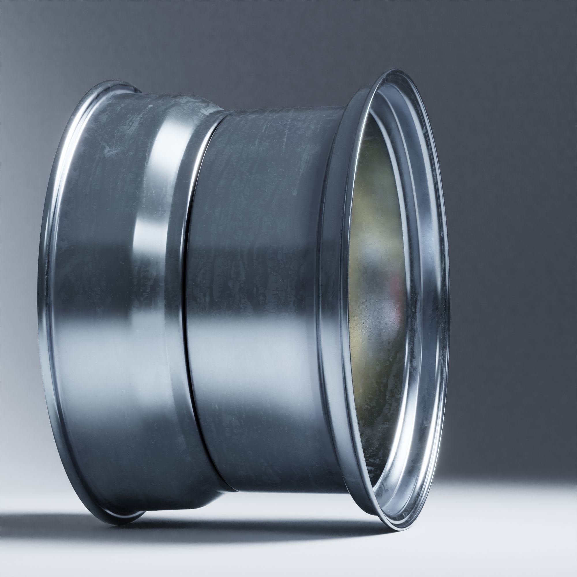 BBS E55 With Turbofan 3 PIECE WHEELS Low-poly 3D model_44