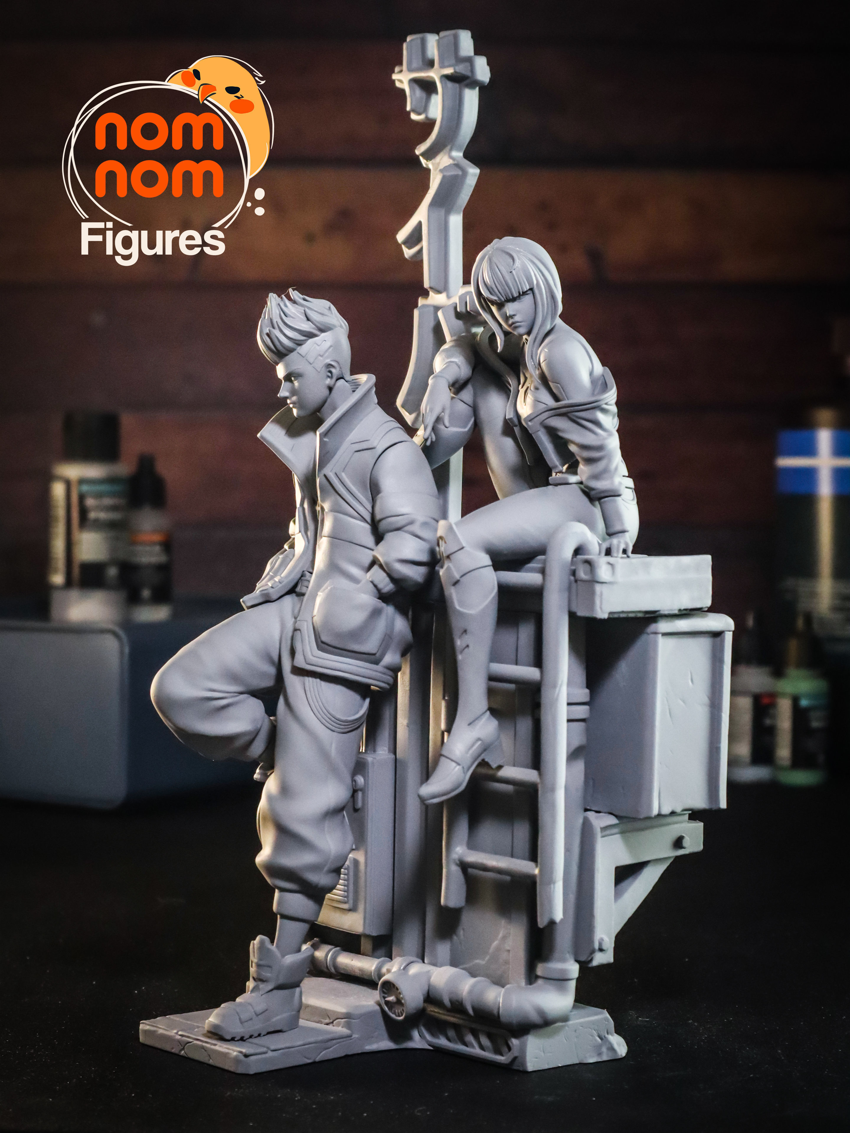 Lucy x David Cyberpunk Edgerunners 3D print model_11