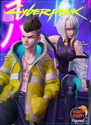 Lucy x David Cyberpunk Edgerunners 3D print model