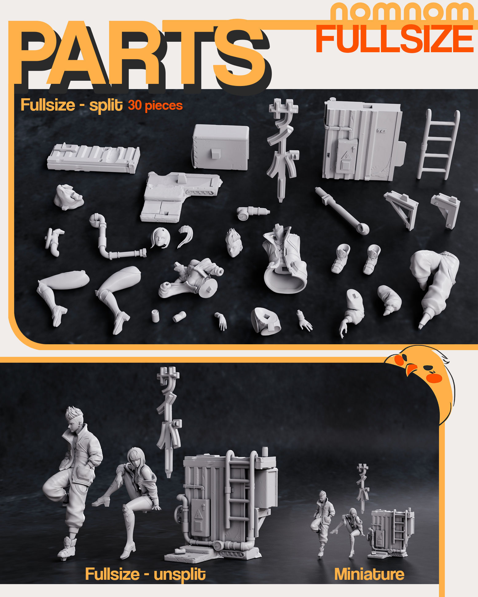 Lucy x David Cyberpunk Edgerunners 3D print model_1