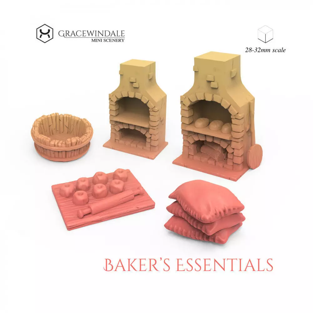 Bakers Set 3D print model_0
