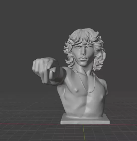 Jim Morrison 3D print model_12