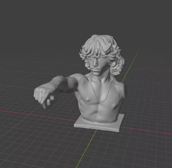 Jim Morrison 3D print model_4