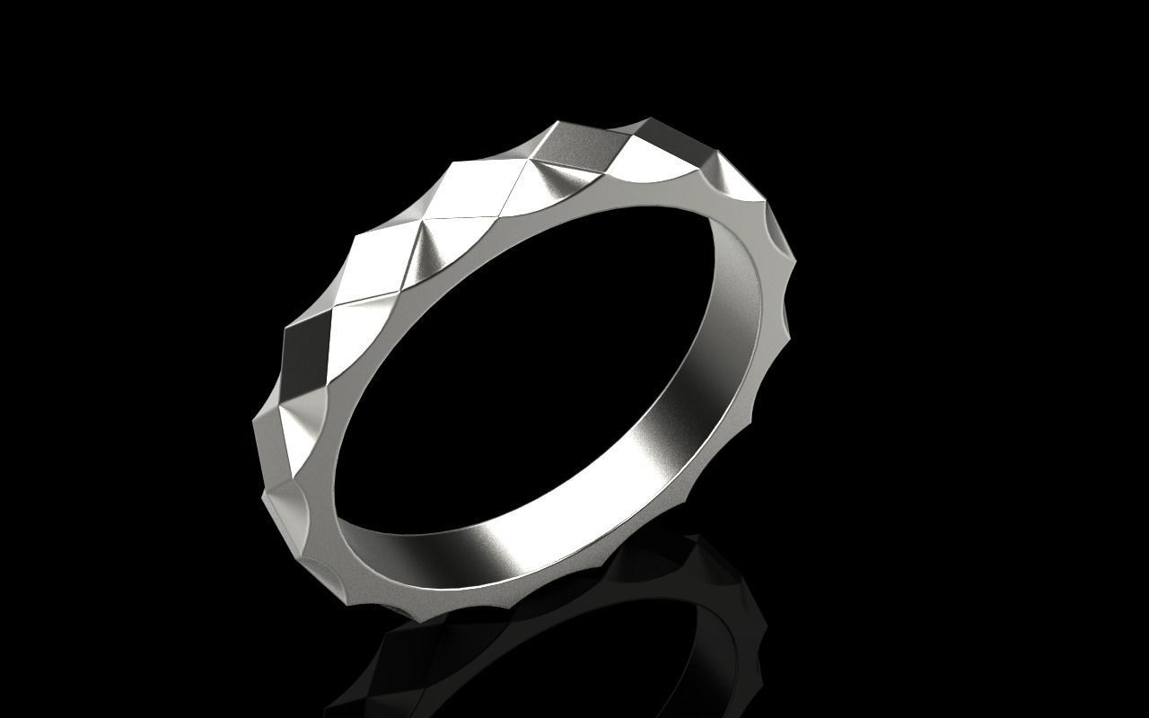 rhombus ring model 315  3D print model_28