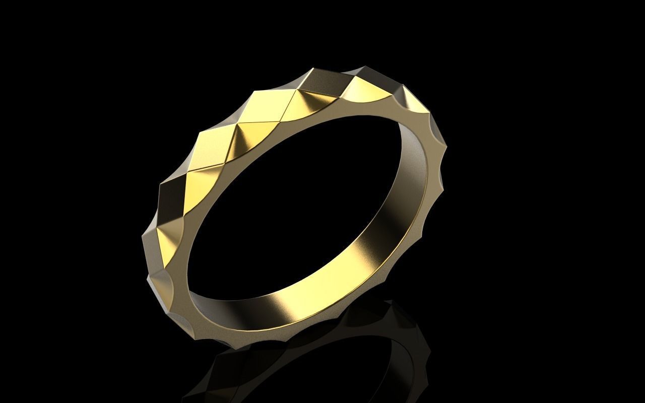 rhombus ring model 315  3D print model_29
