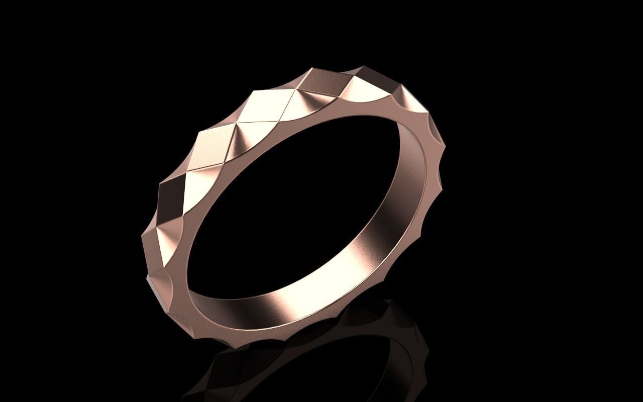 rhombus ring model 315  3D print model_26