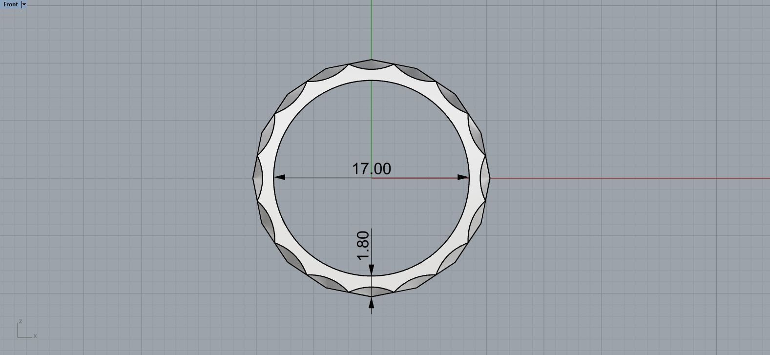 rhombus ring model 315  3D print model_7