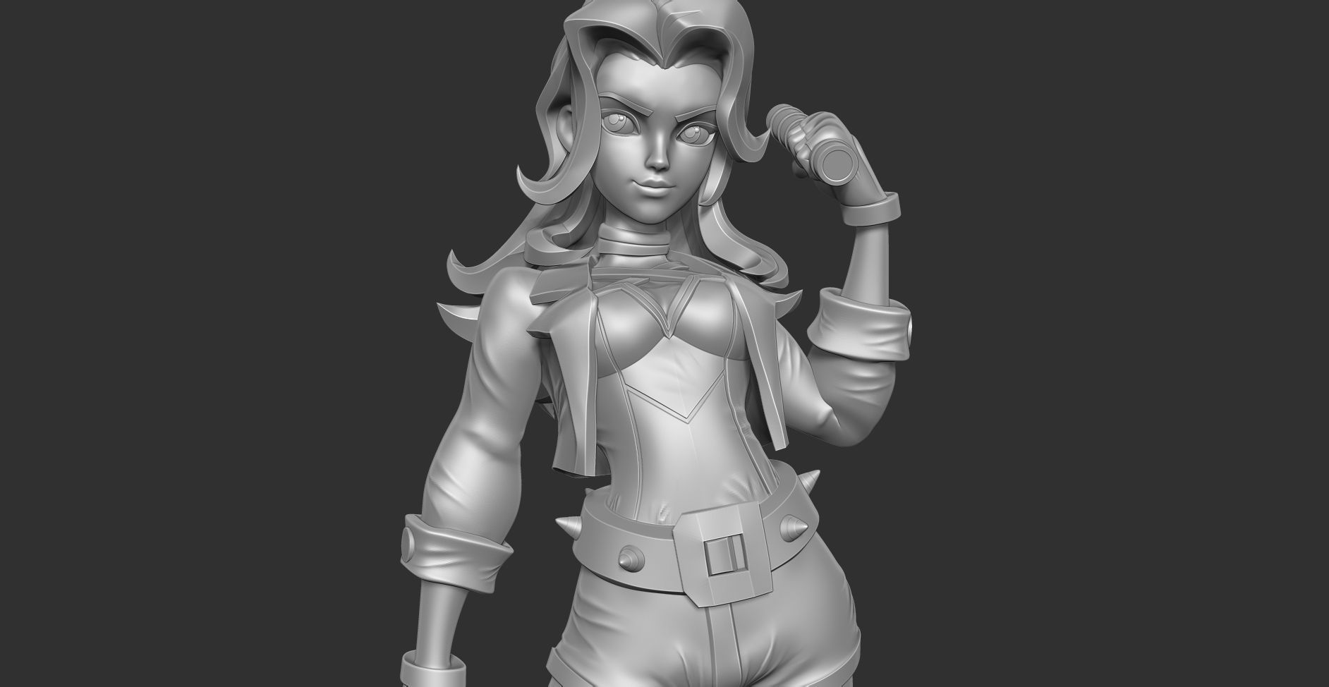 Black Canary Stylized 3D print model_8