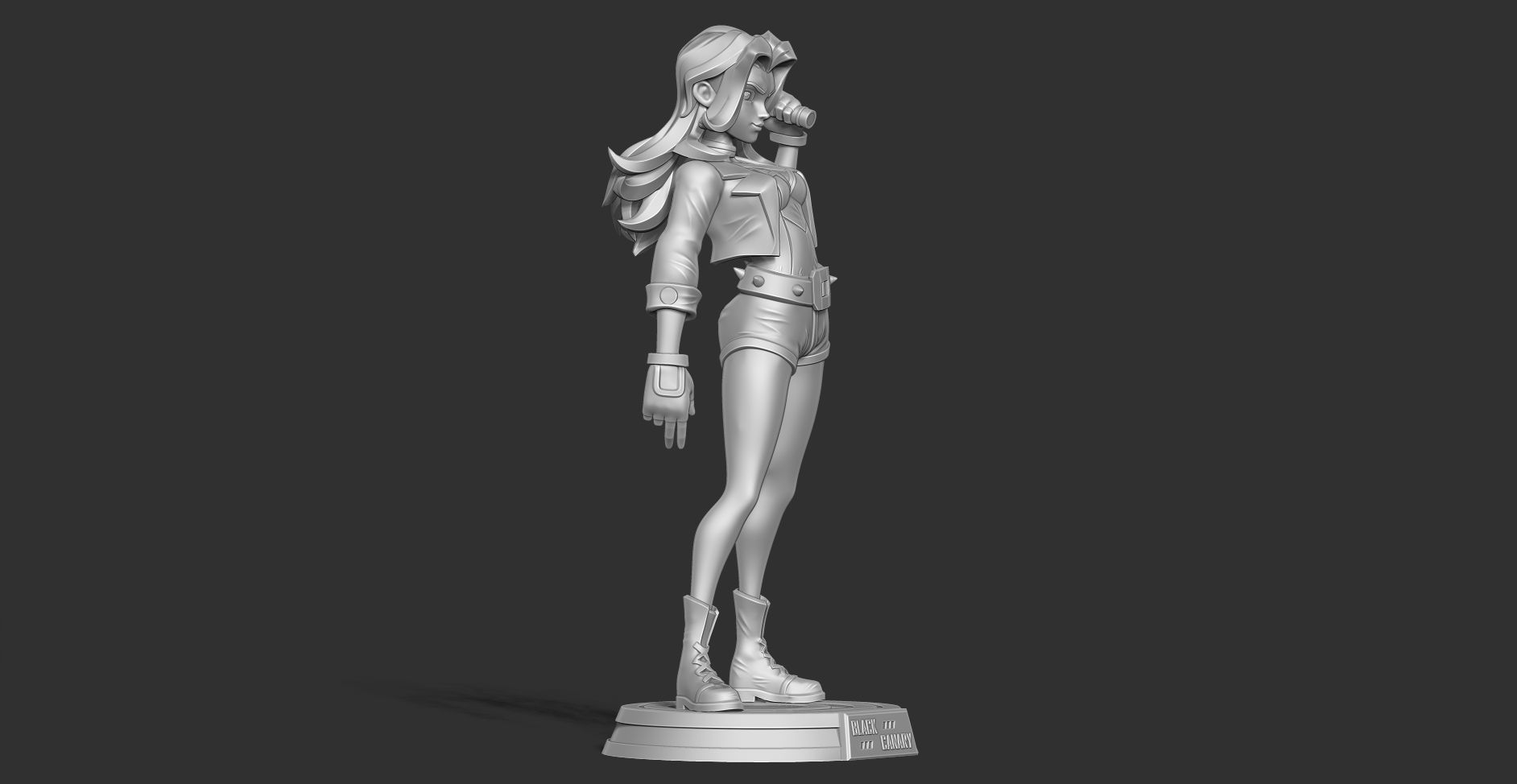 Black Canary Stylized 3D print model_15
