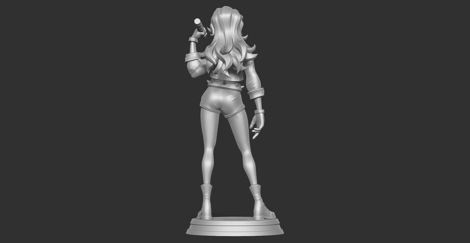 Black Canary Stylized 3D print model_9