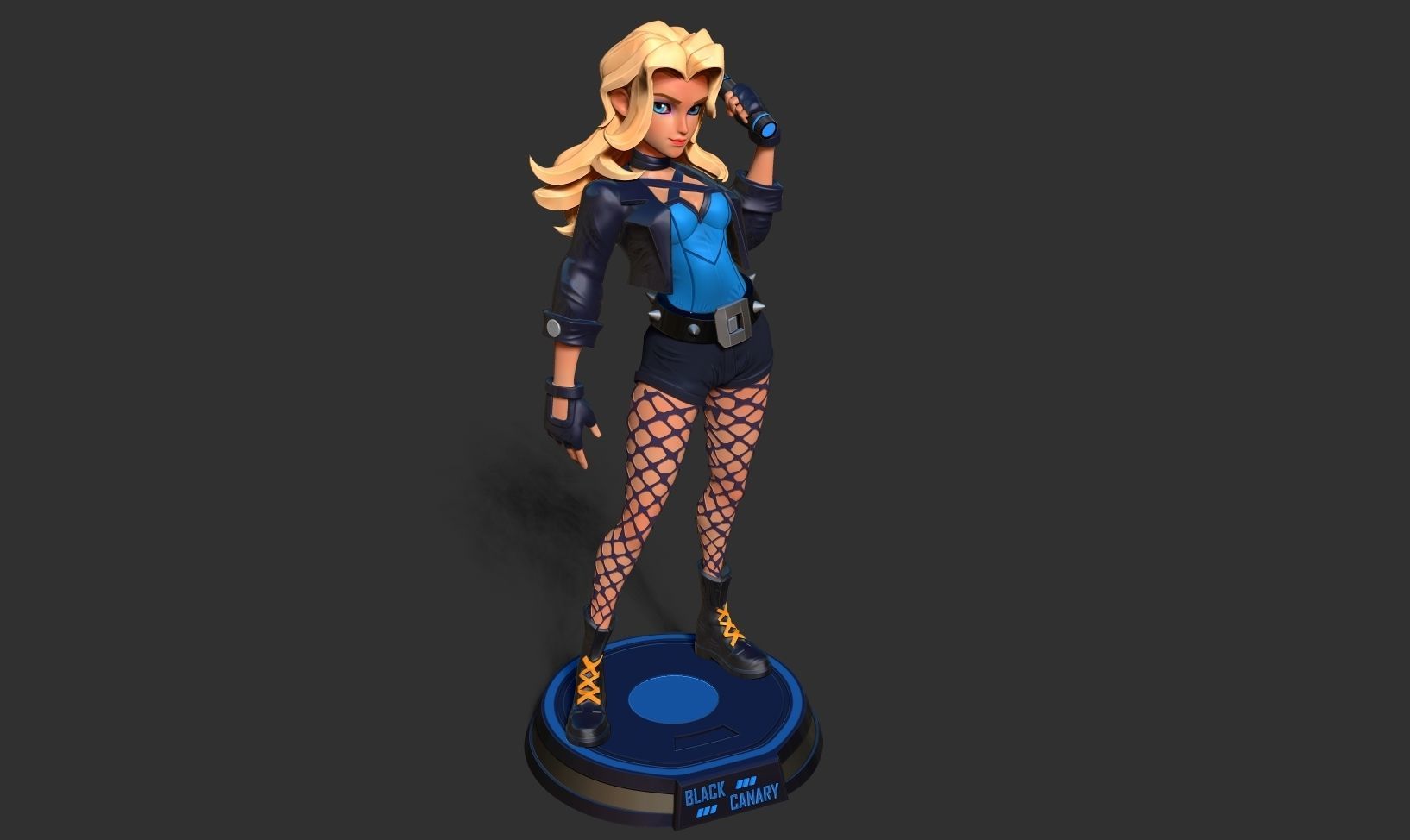 Black Canary Stylized 3D print model_16