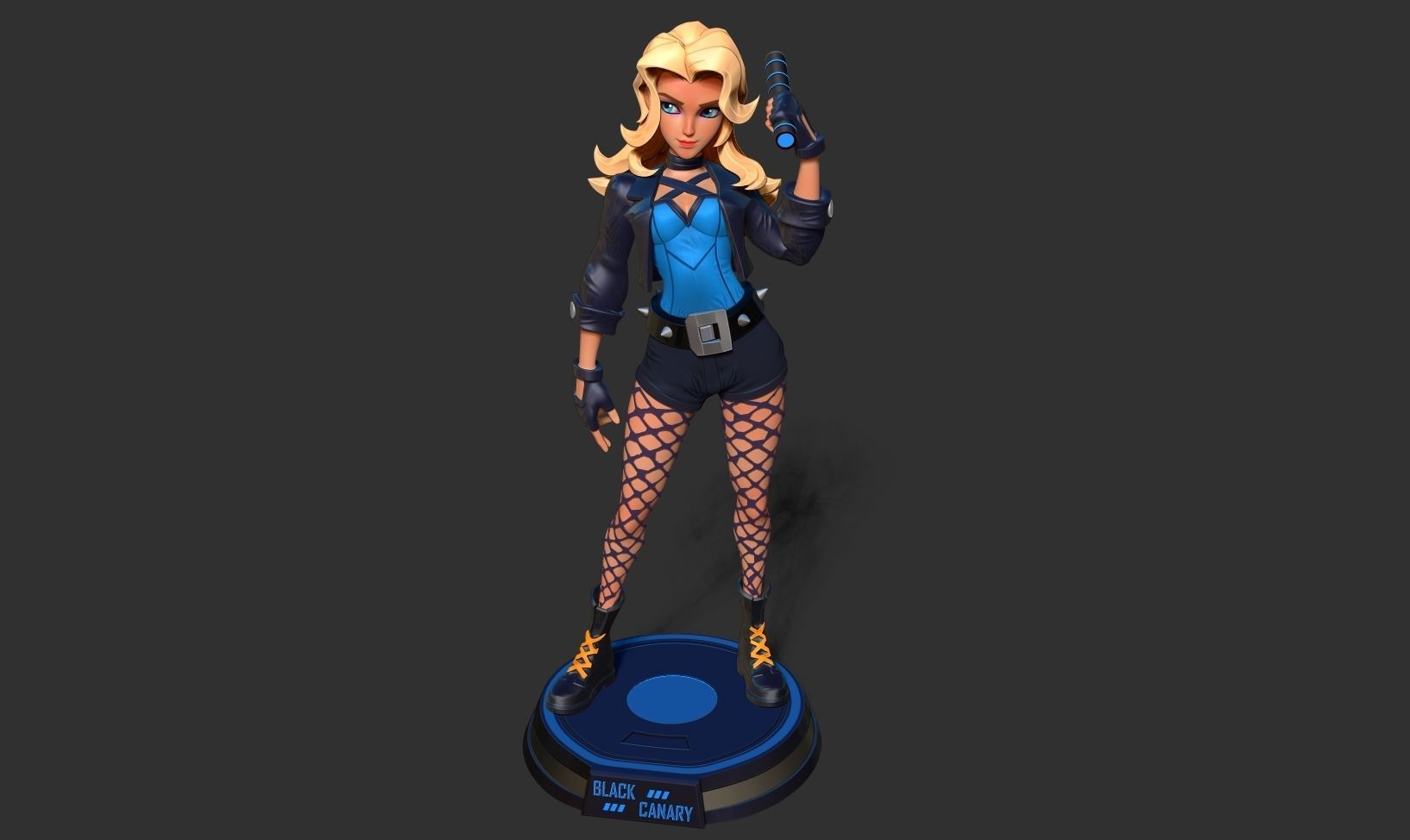 Black Canary Stylized 3D print model_18