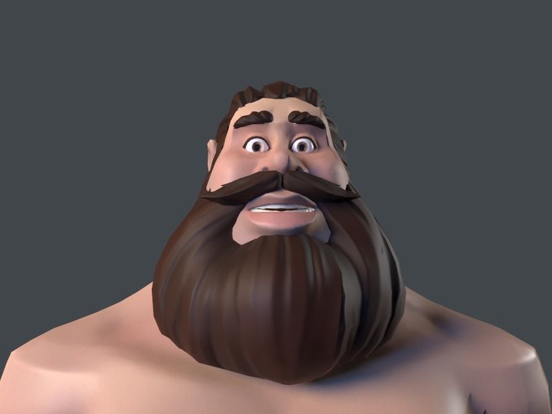 Stanley low poly game character Low-poly 3D model_5