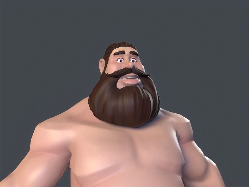 Stanley low poly game character Low-poly 3D model_3