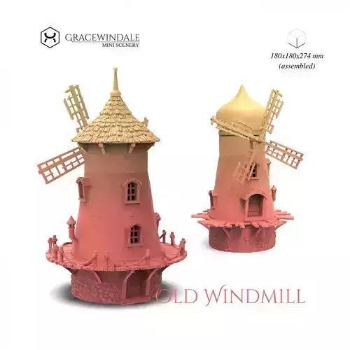Old Windmill 3D print model