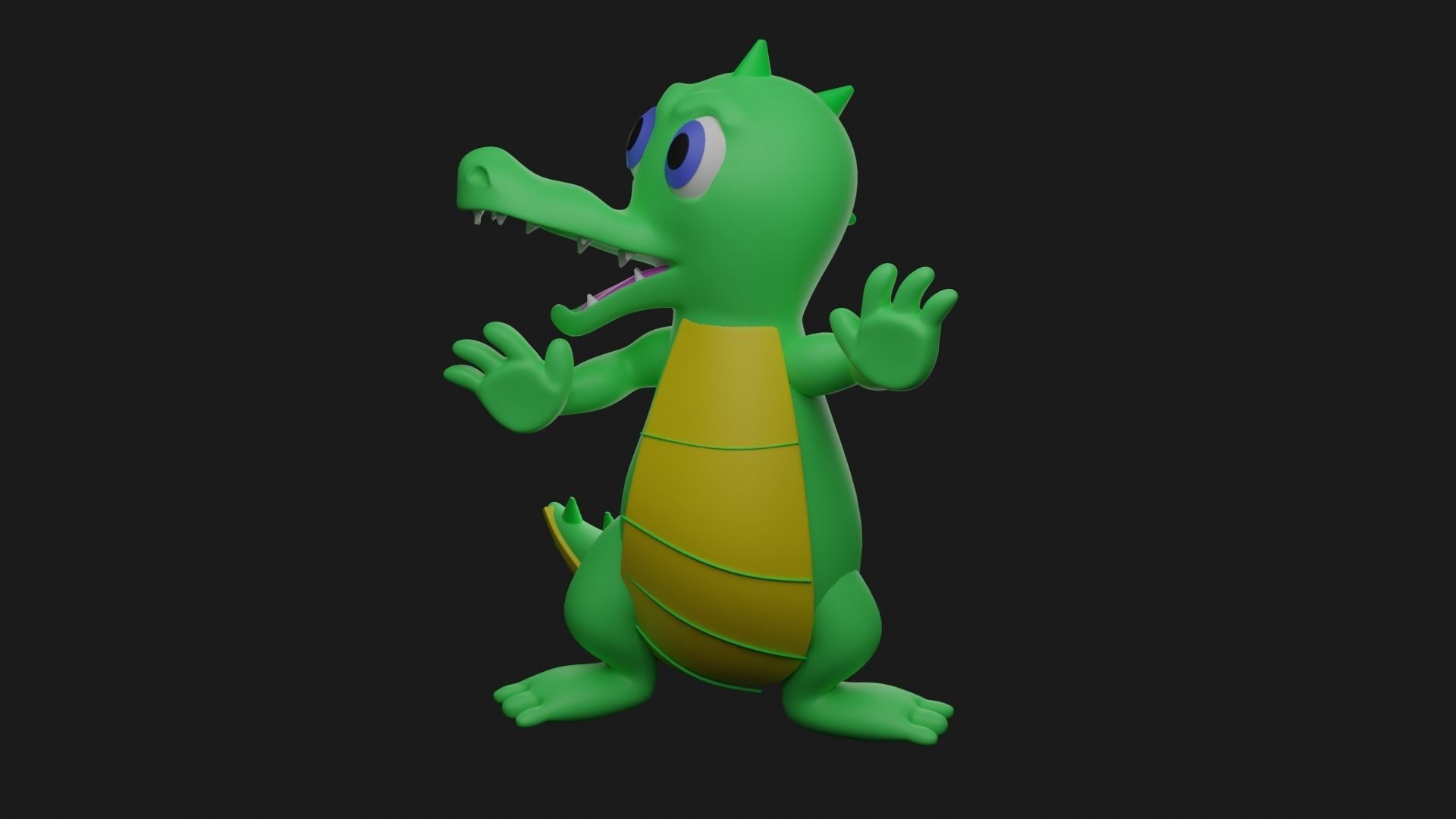 Animal Character Dragon 3D print model_1