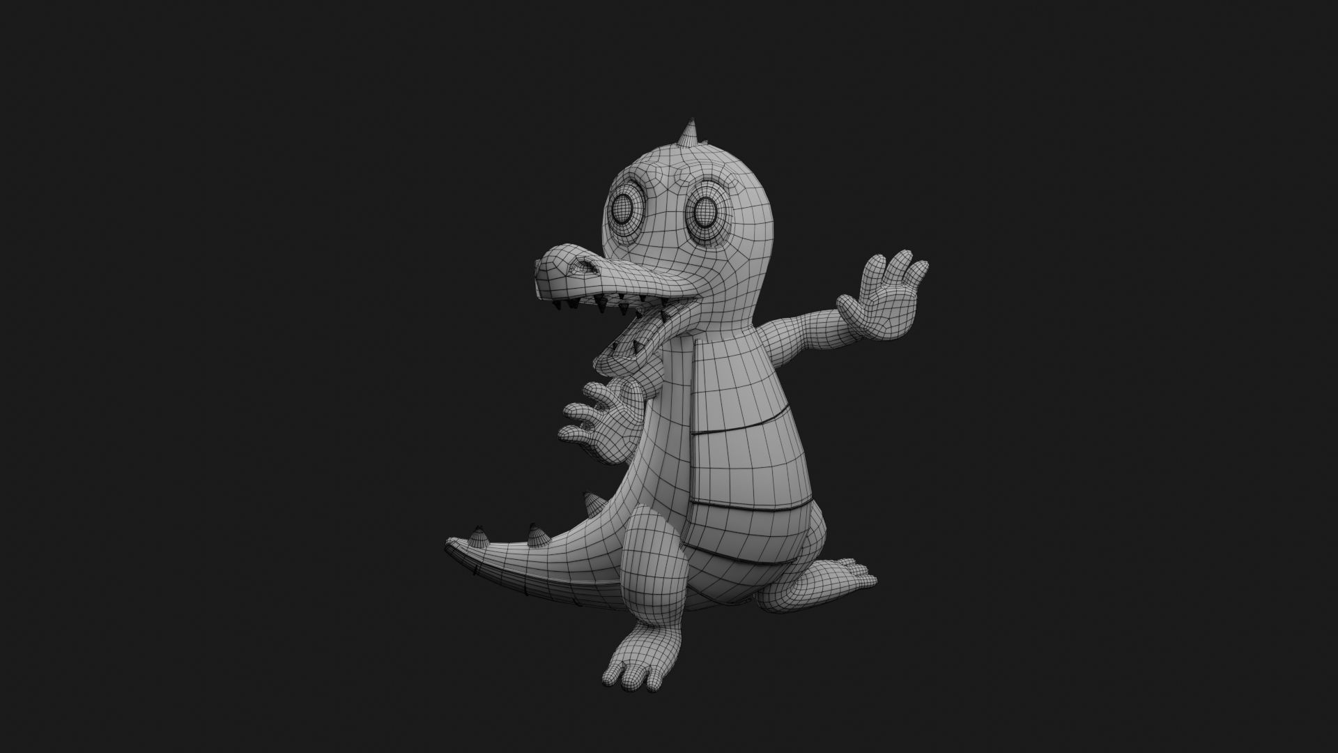 Animal Character Dragon 3D print model_5