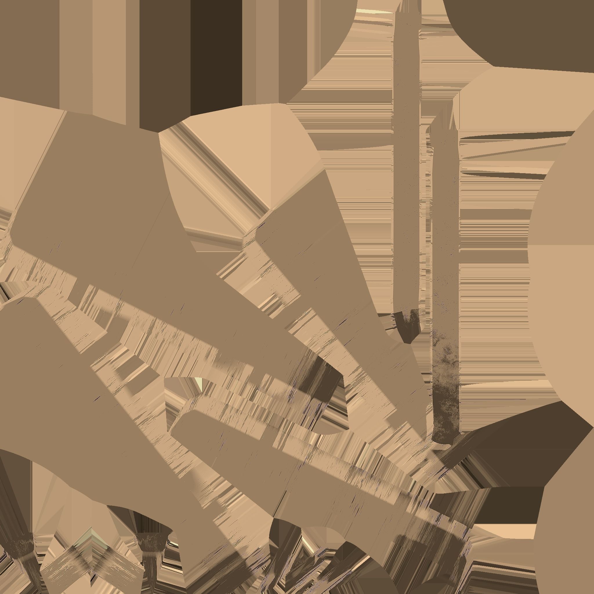 Sundial antique compass 3D model_27