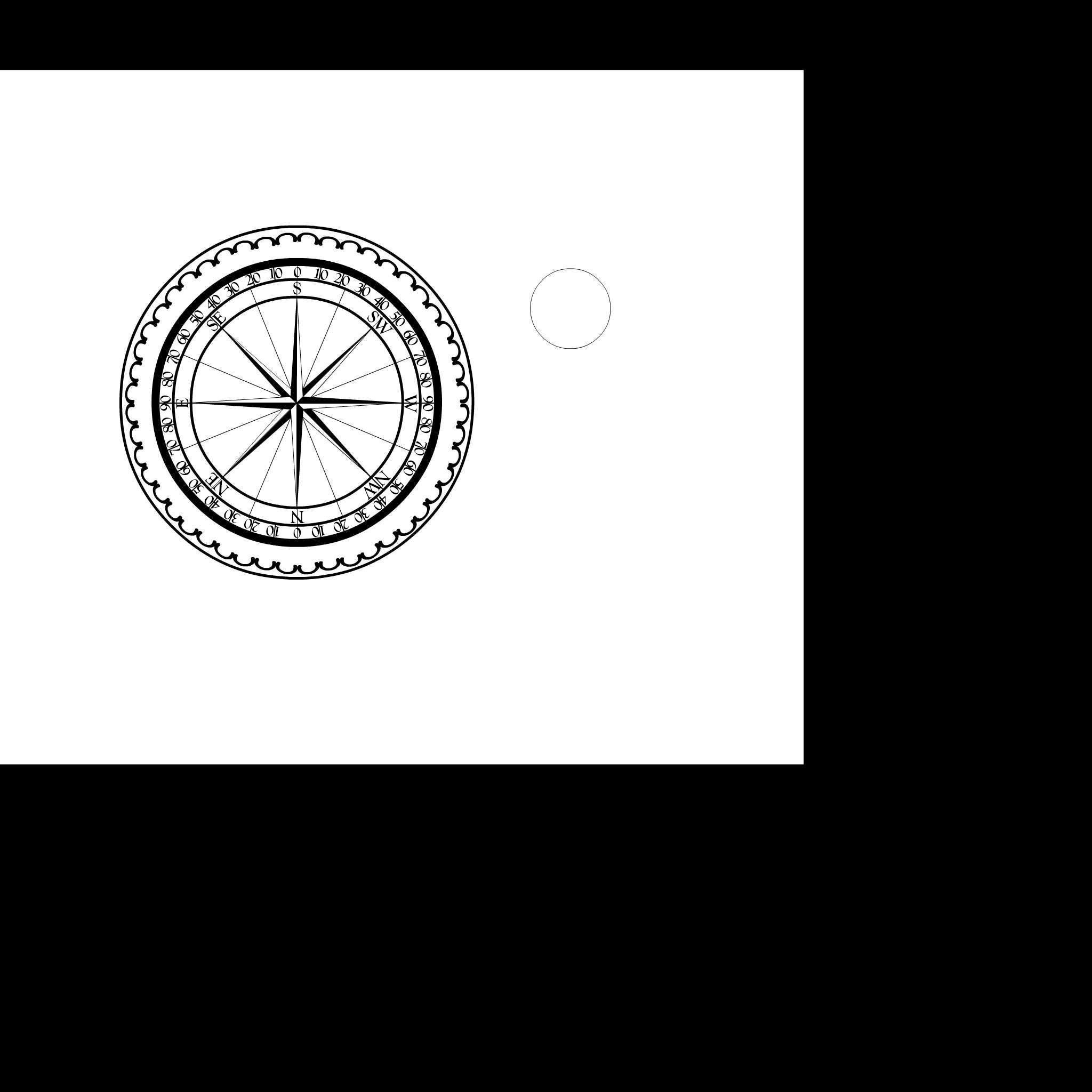 Sundial antique compass 3D model_19