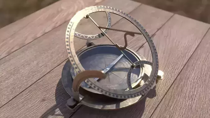 Sundial antique compass