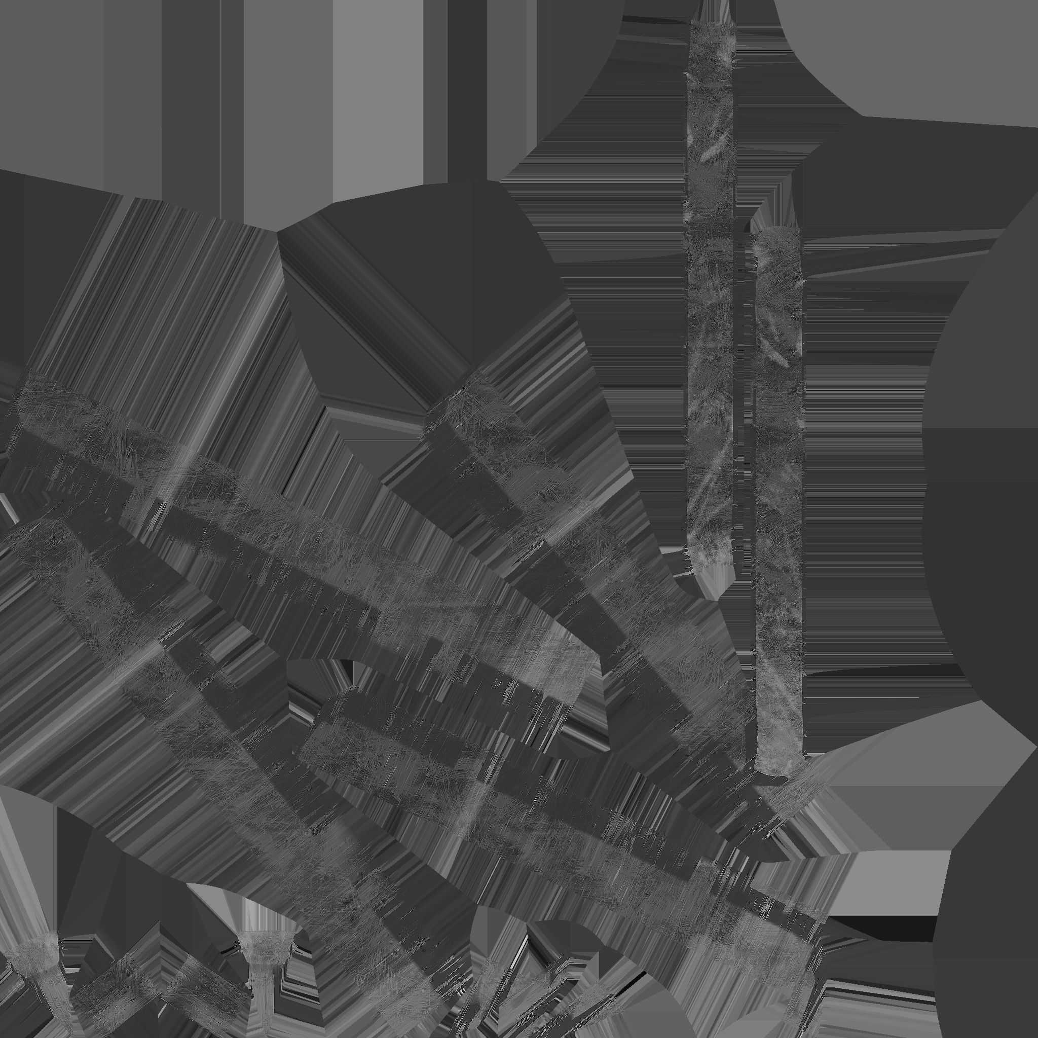 Sundial antique compass 3D model_30