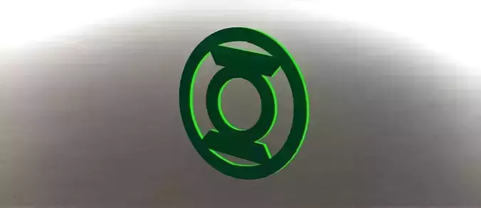 Green Lantern Logo  3D model