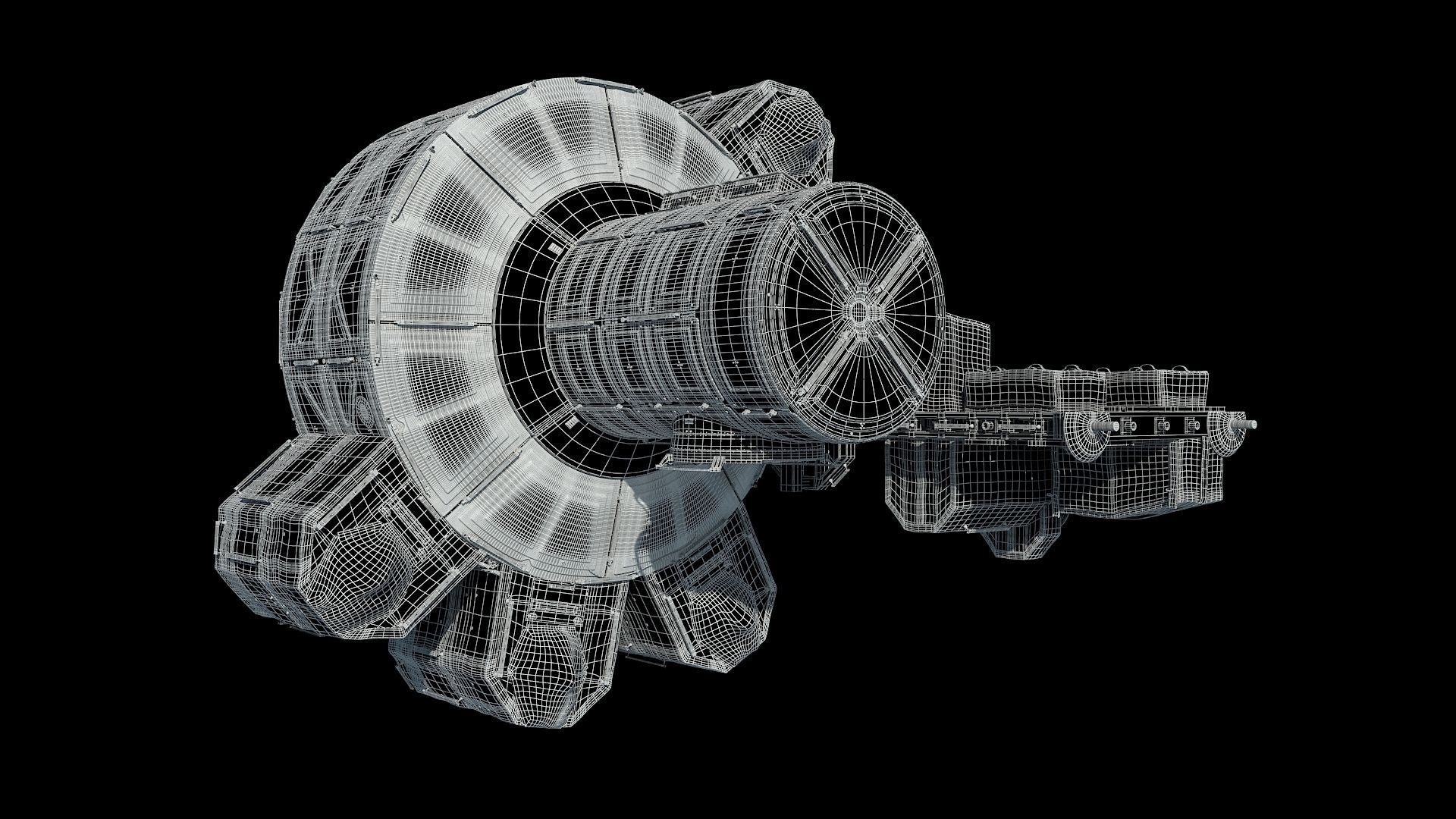 High quality 3D model Quest Airlock ISS module 3D model_5