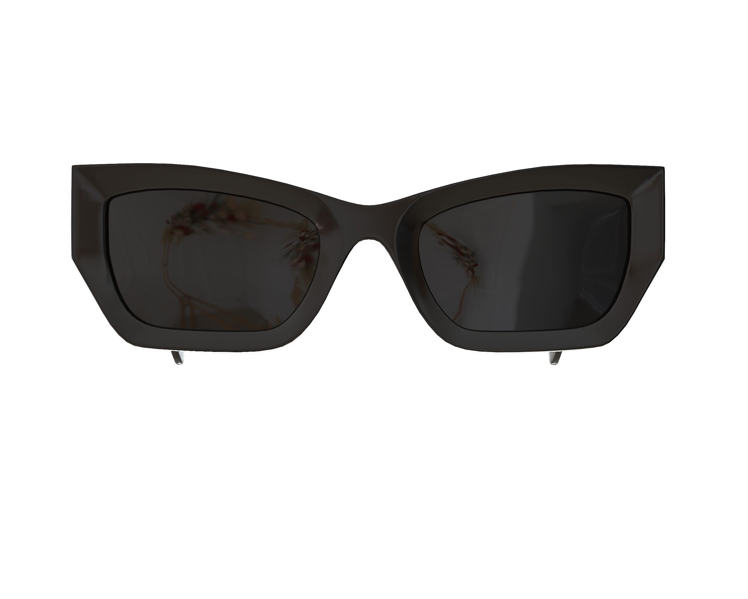 Miu Miu MU 09WS Sunglasses Low-poly 3D model_10