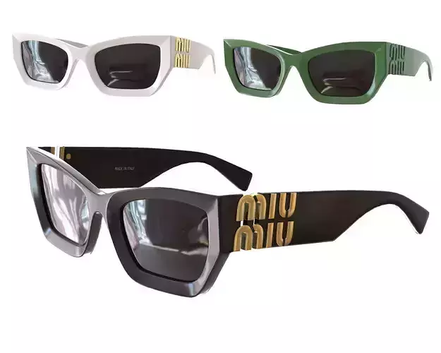 Miu Miu MU 09WS Sunglasses Low-poly 3D model