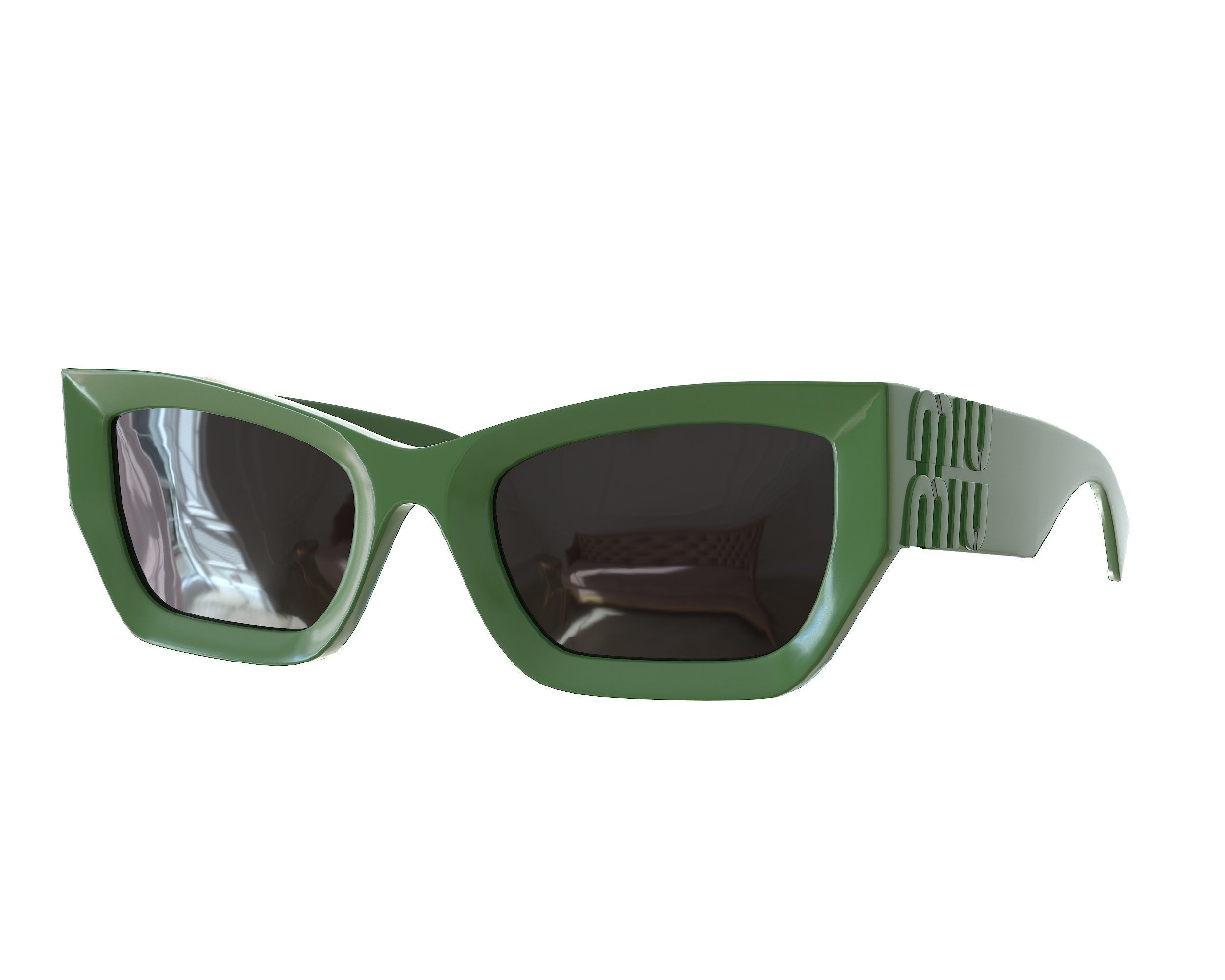 Miu Miu MU 09WS Sunglasses Low-poly 3D model_1