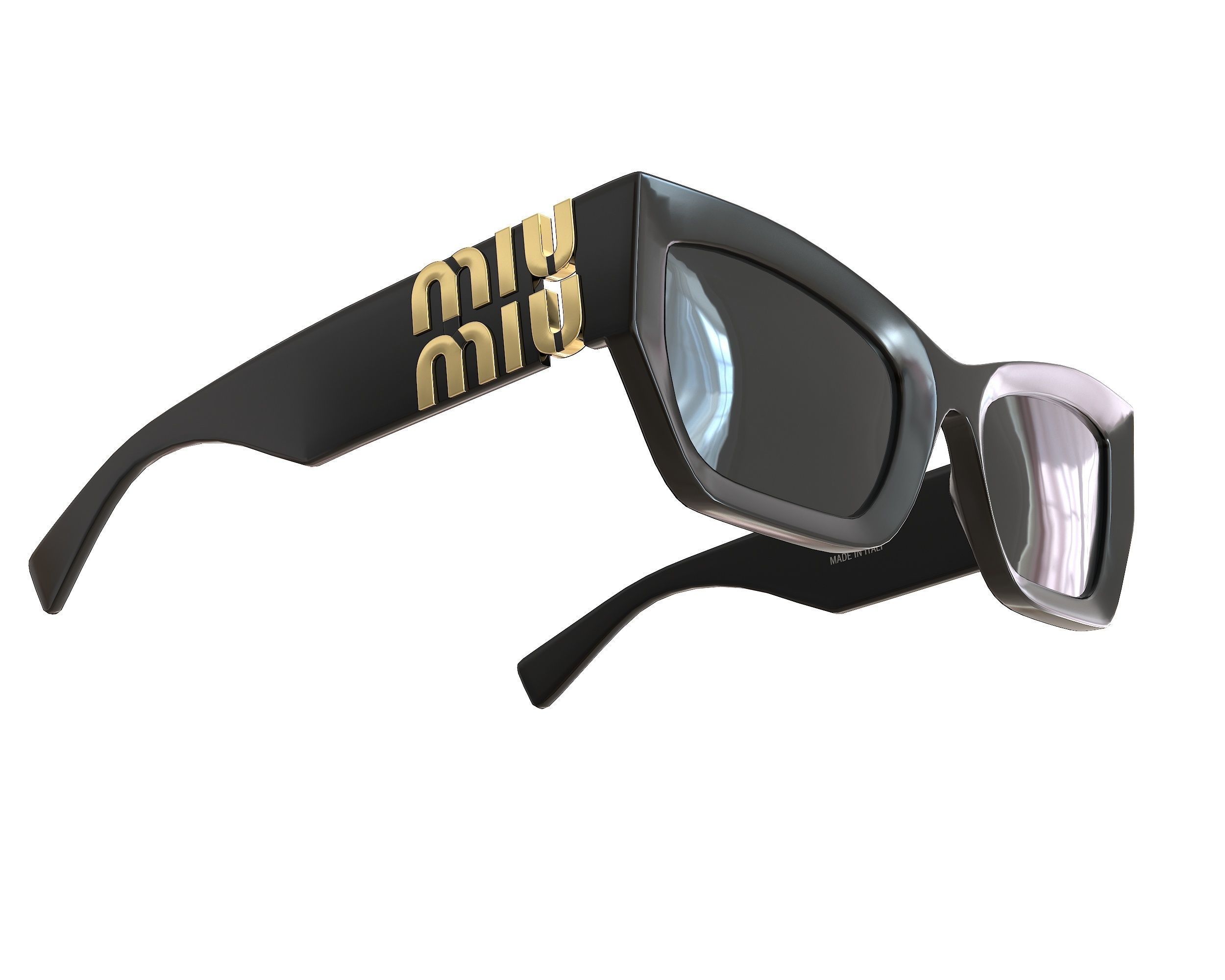 Miu Miu MU 09WS Sunglasses Low-poly 3D model_9