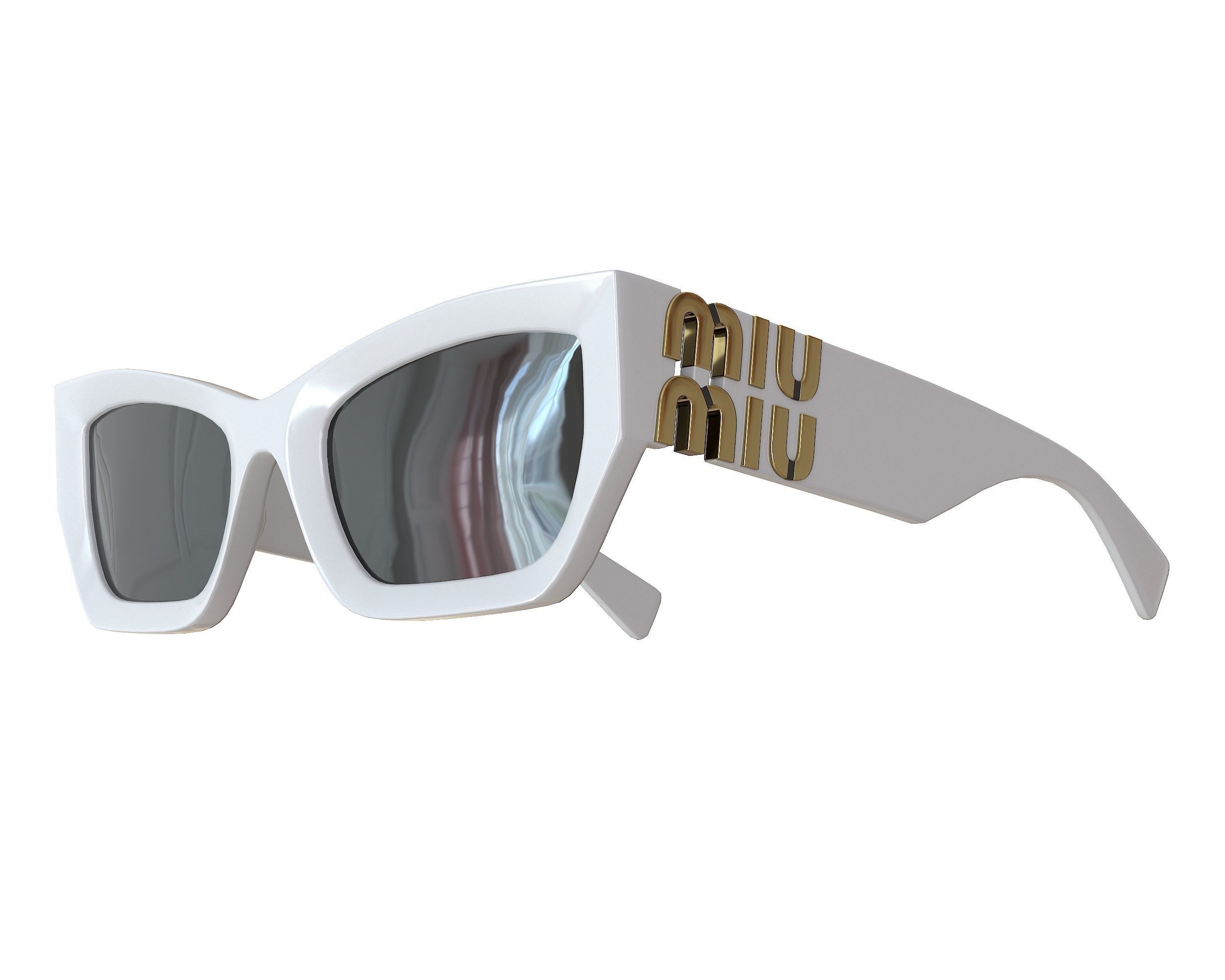 Miu Miu MU 09WS Sunglasses Low-poly 3D model_2