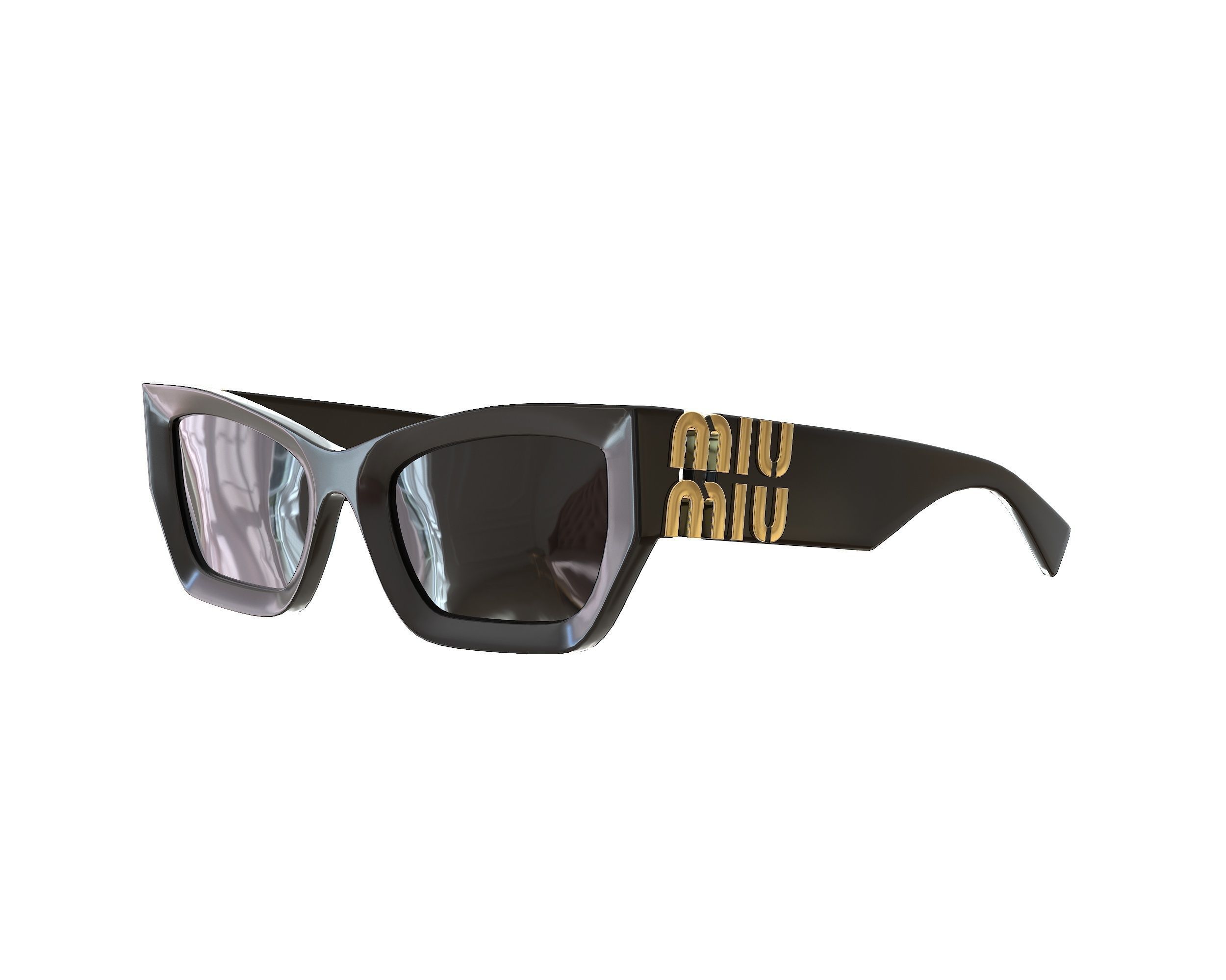 Miu Miu MU 09WS Sunglasses Low-poly 3D model_12