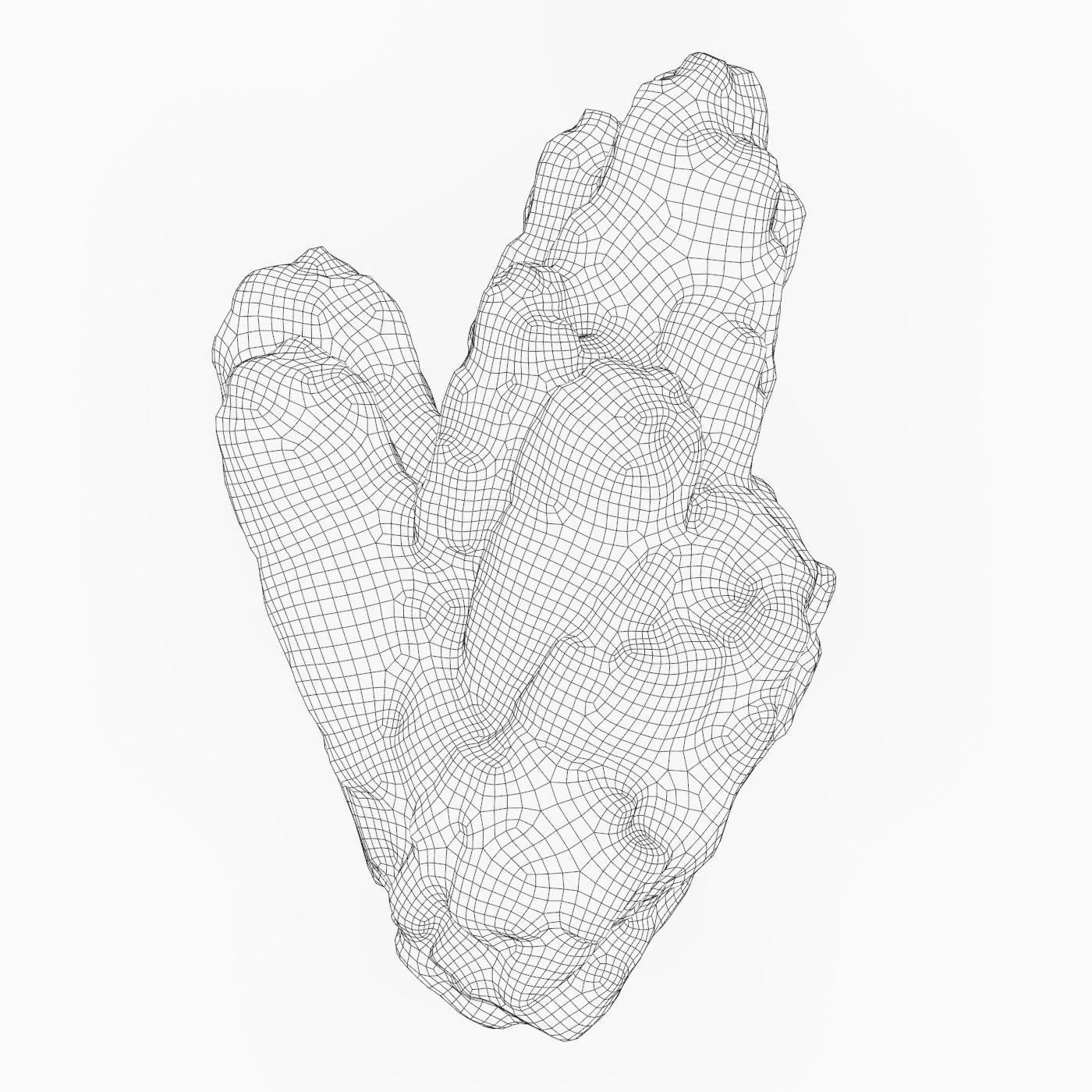 Low Poly Rock Cliff Collection Low-poly 3D model_30