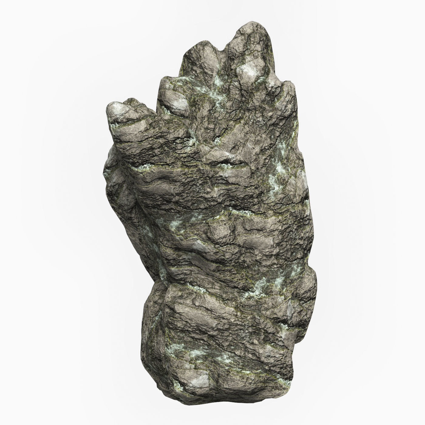 Low Poly Rock Cliff Collection Low-poly 3D model_5