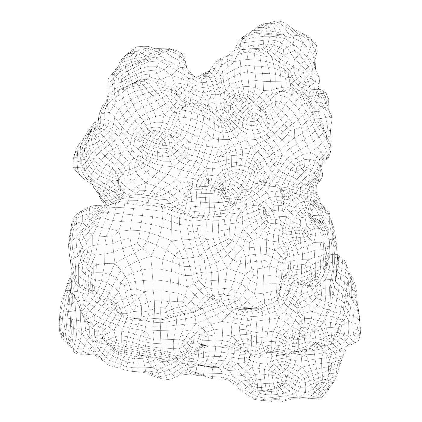 Low Poly Rock Cliff Collection Low-poly 3D model_15