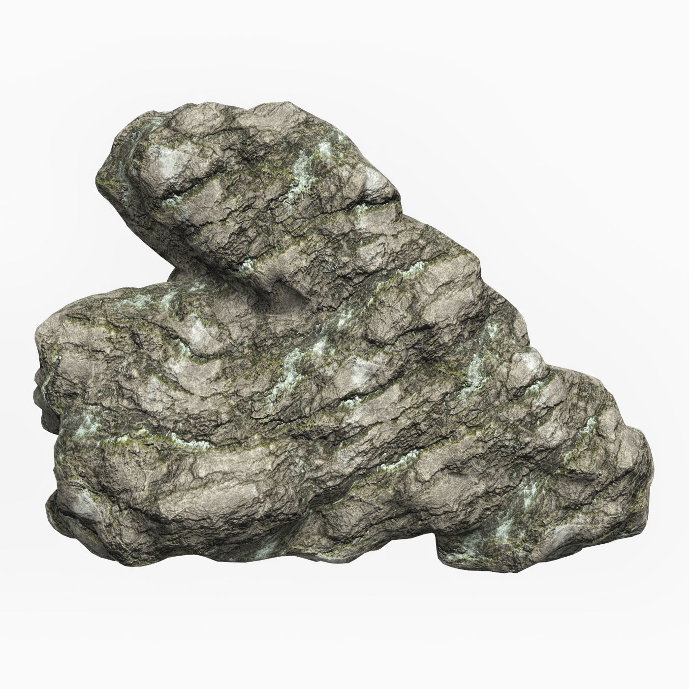 Low Poly Rock Cliff Collection Low-poly 3D model_31
