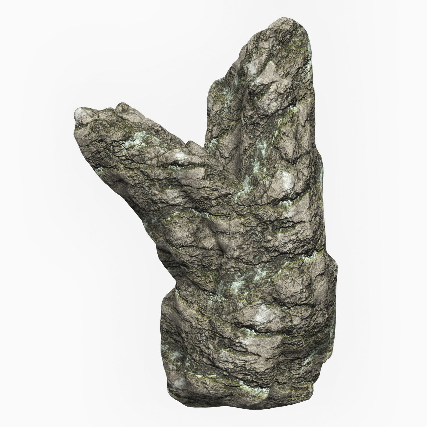Low Poly Rock Cliff Collection Low-poly 3D model_4