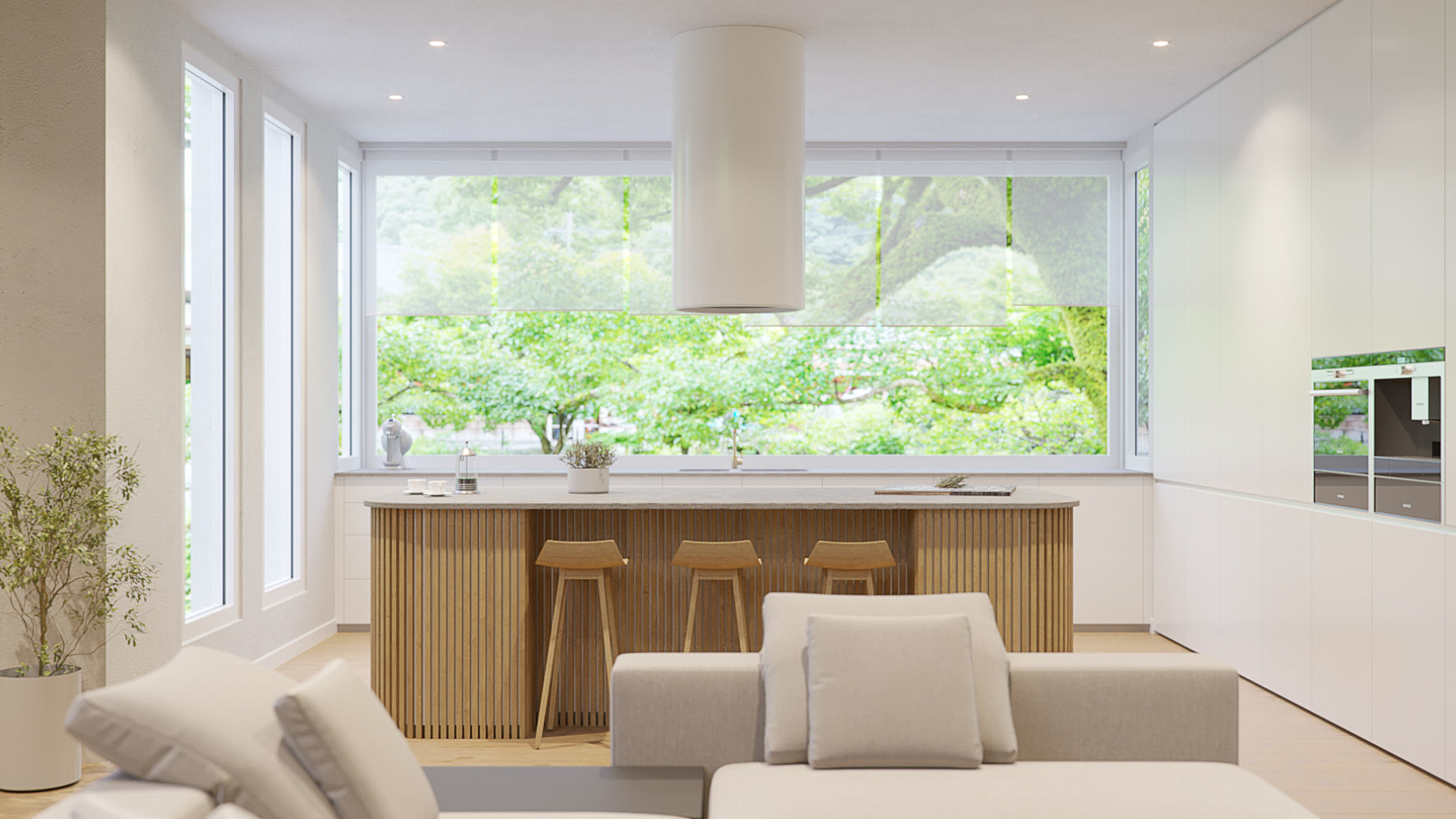 Corona - C4D Scene files - Modern Kitchen Interior 3D model_1