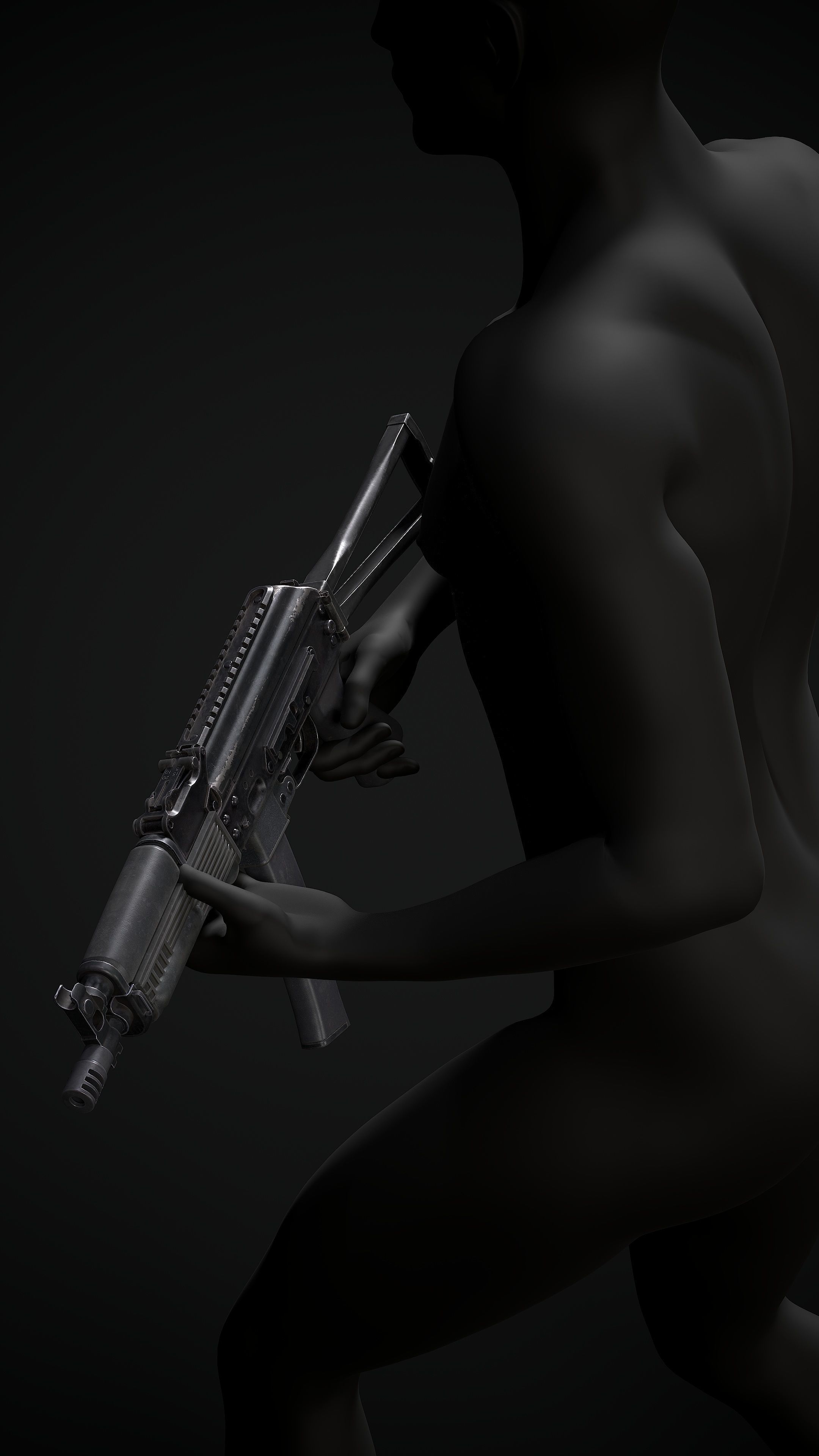 PP-19 Vityaz Low-poly 3D model_13