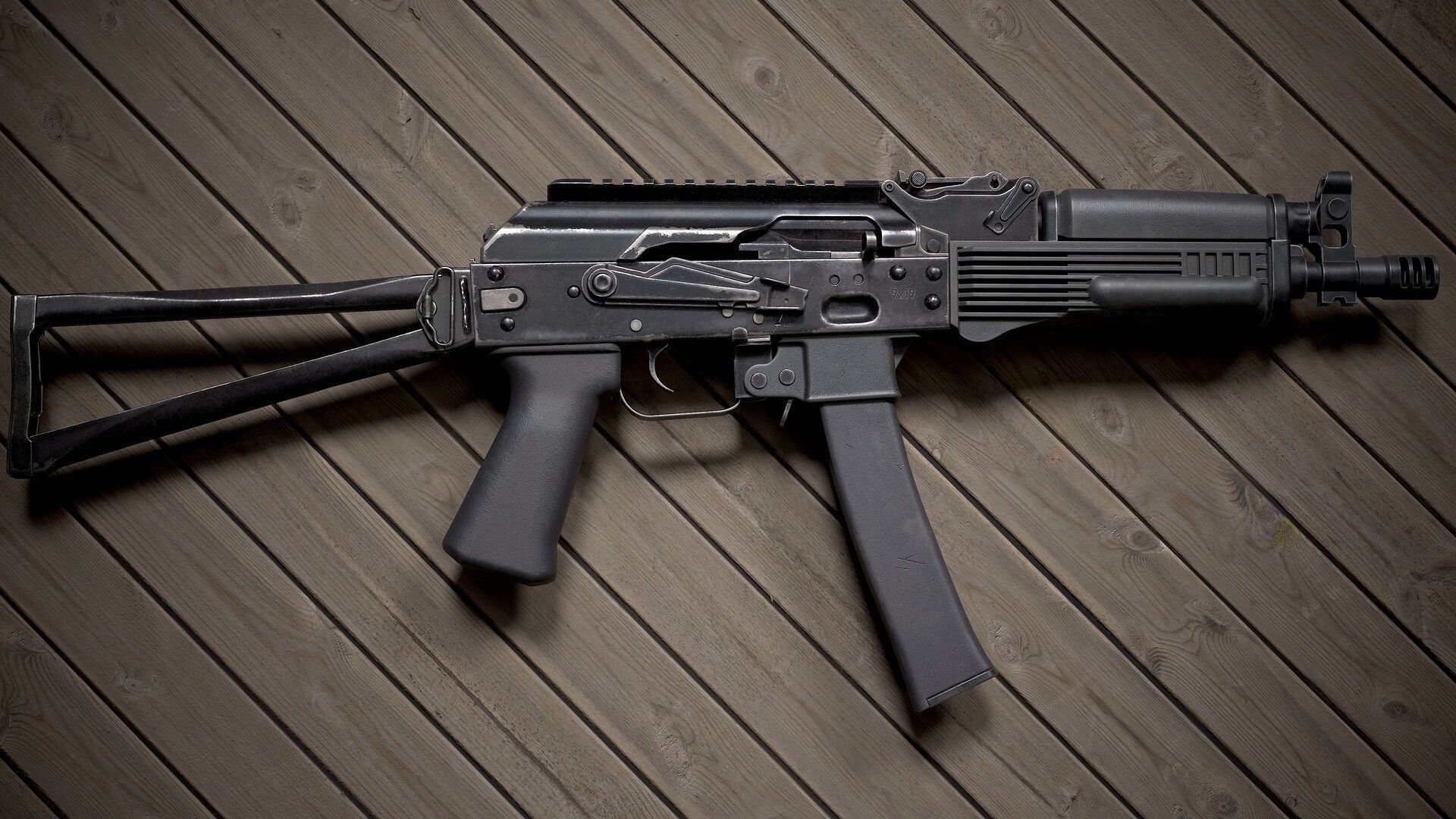 PP-19 Vityaz Low-poly 3D model_1