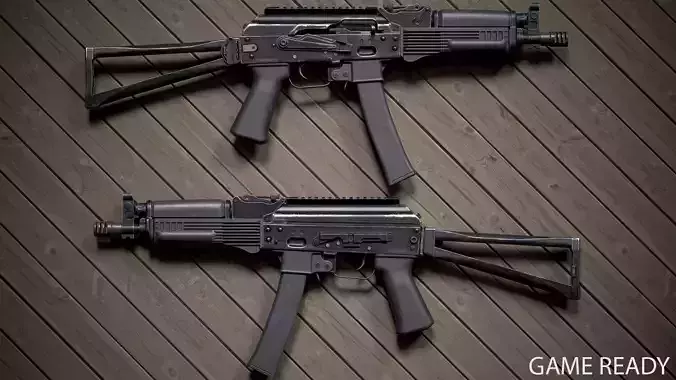 PP-19 Vityaz Low-poly 3D model
